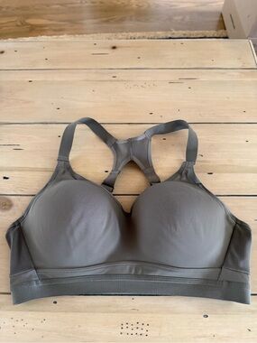 Victoria's Secret Padded Racerback Sports Bra — Taupe